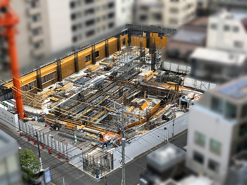 2025年4月　1階部分工事